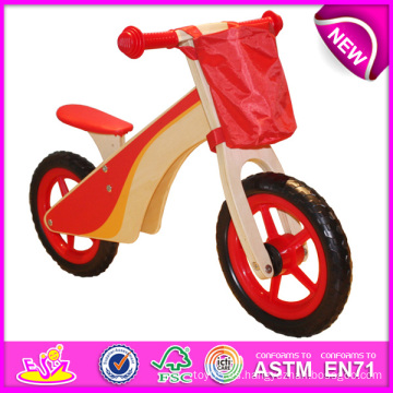 Juguete de madera colorido 2014 de la bici para los niños, juguete de madera hermoso de la bici del juguete para los niños, juguete de madera de la bici de la balanza fijado para la fábrica W16c086 del bebé